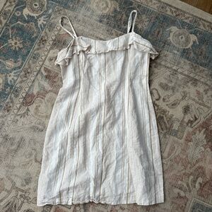 Forever 21 Beige and White Striped Dress